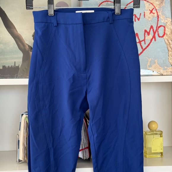 SANDRO PARIS Blue Skinny Ankle Zipper Trouser - Picture 2 of 6